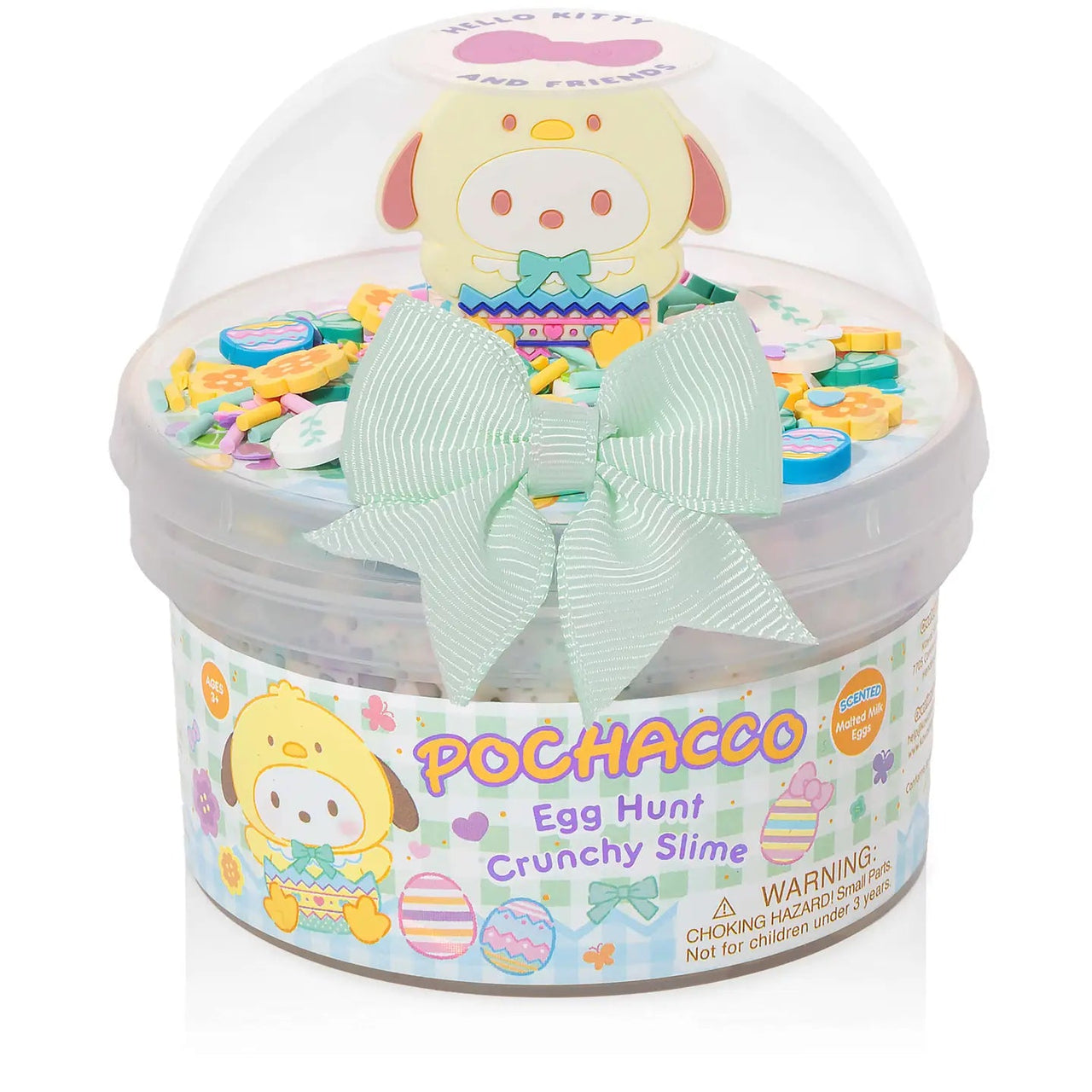 Kawaii Slime - Hello Kitty Pochacco Egg Hunt Crunchy Slime | HONEYPIEKIDS 