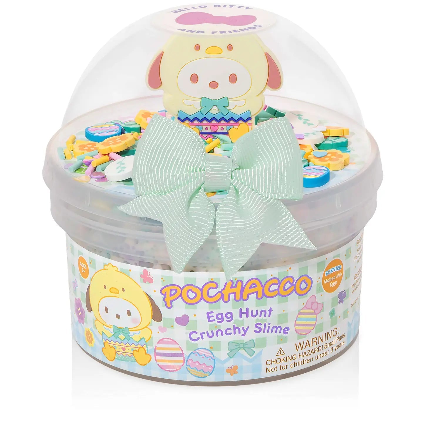 Kawaii Slime - Hello Kitty Pochacco Egg Hunt Crunchy Slime | HONEYPIEKIDS 