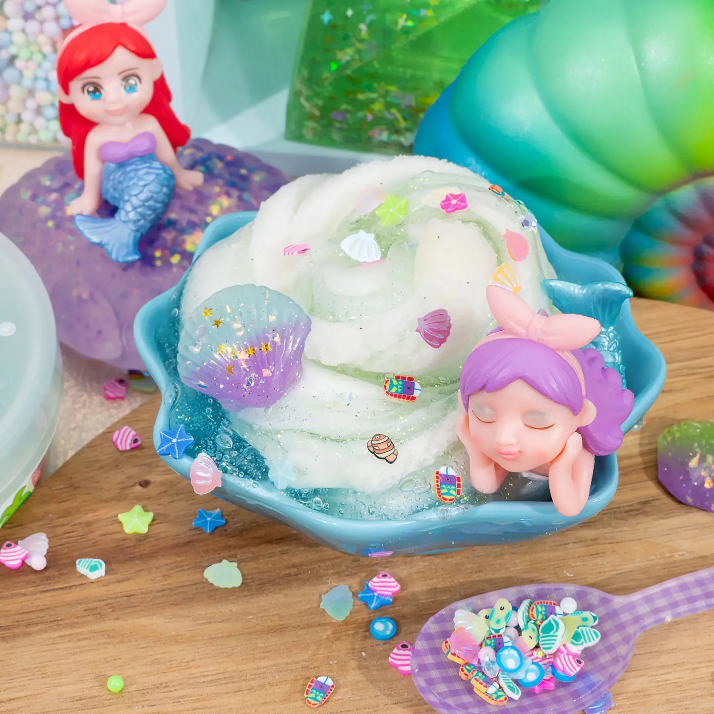 Kawaii Slime - Mermaid Cove Clear Slime | HONEYPIEKIDS 
