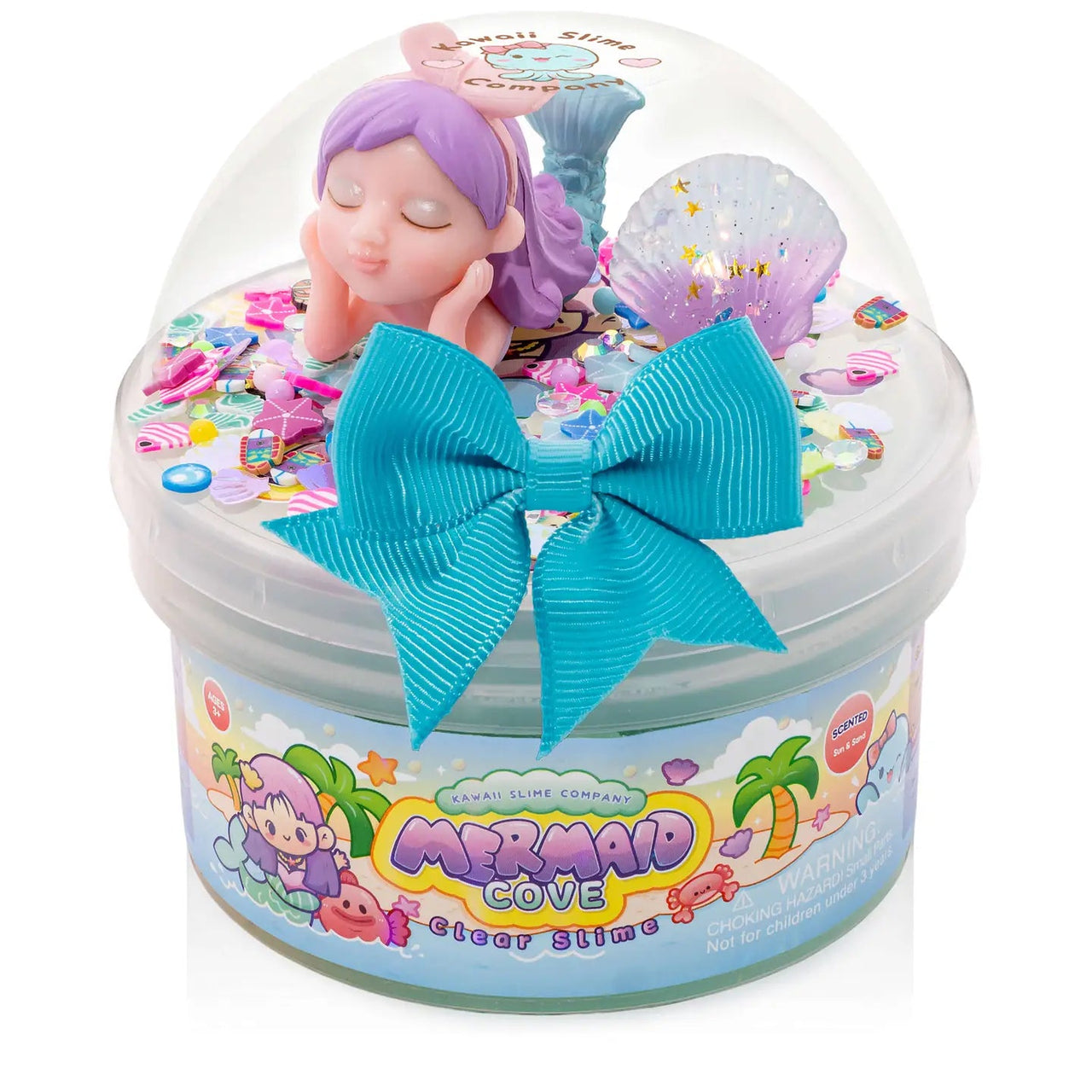 Kawaii Slime - Mermaid Cove Clear Slime | HONEYPIEKIDS 