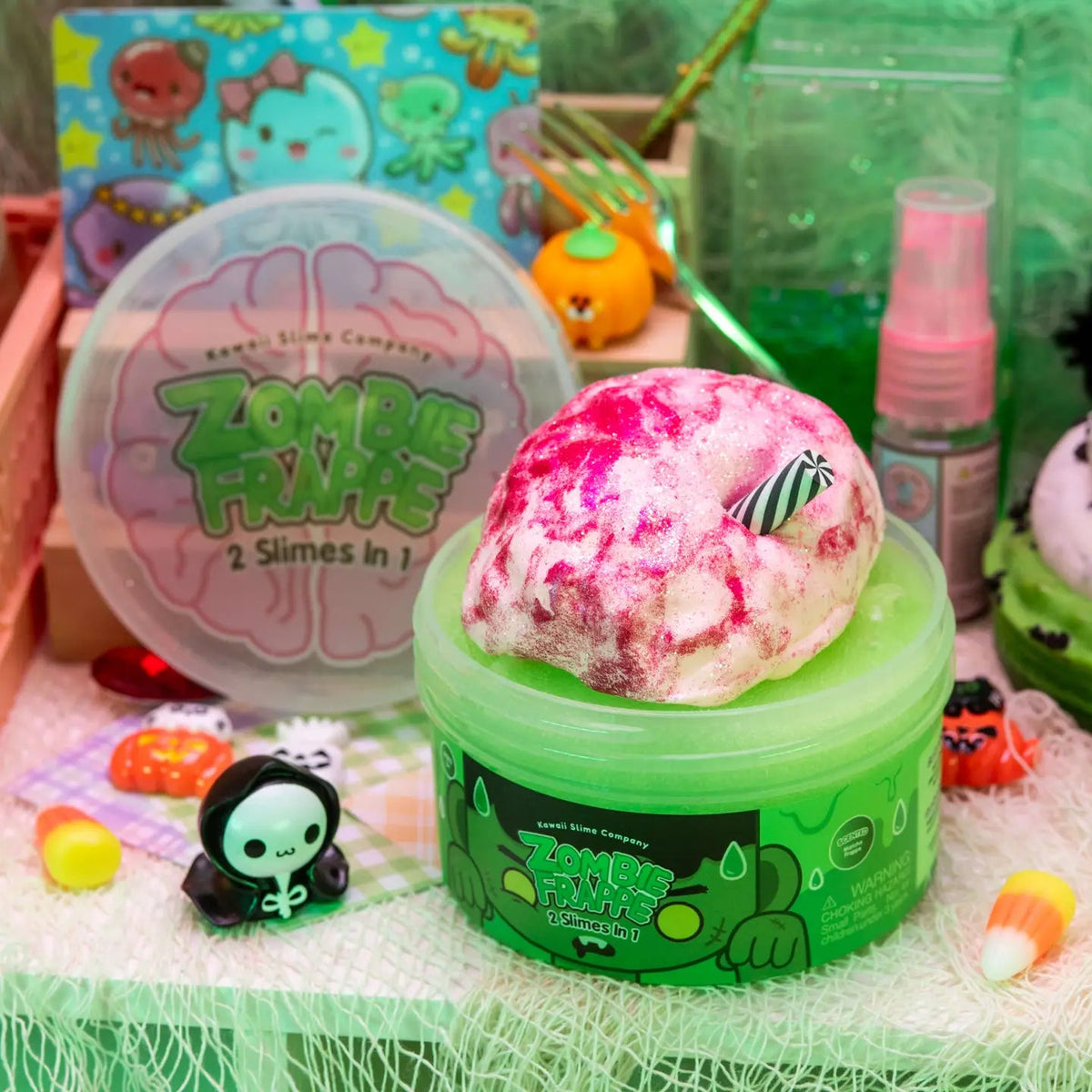 スライム2 Kawaii Slime - Zombie Frappe Halloween 2 Slimes in 1 | HONEYPIEKIDS