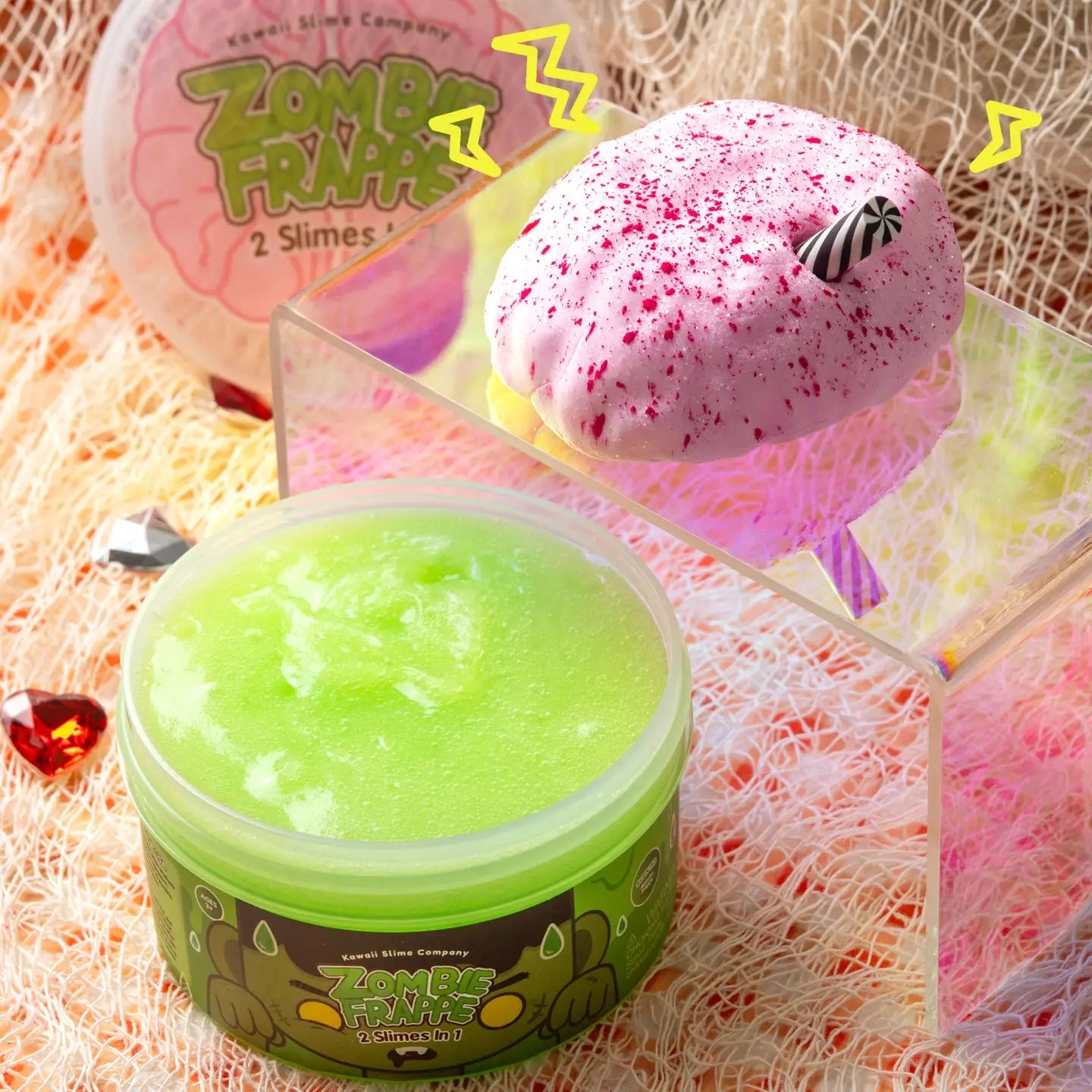 Kawaii Slime - Zombie Frappe Halloween 2 Slimes in 1 | HONEYPIEKIDS