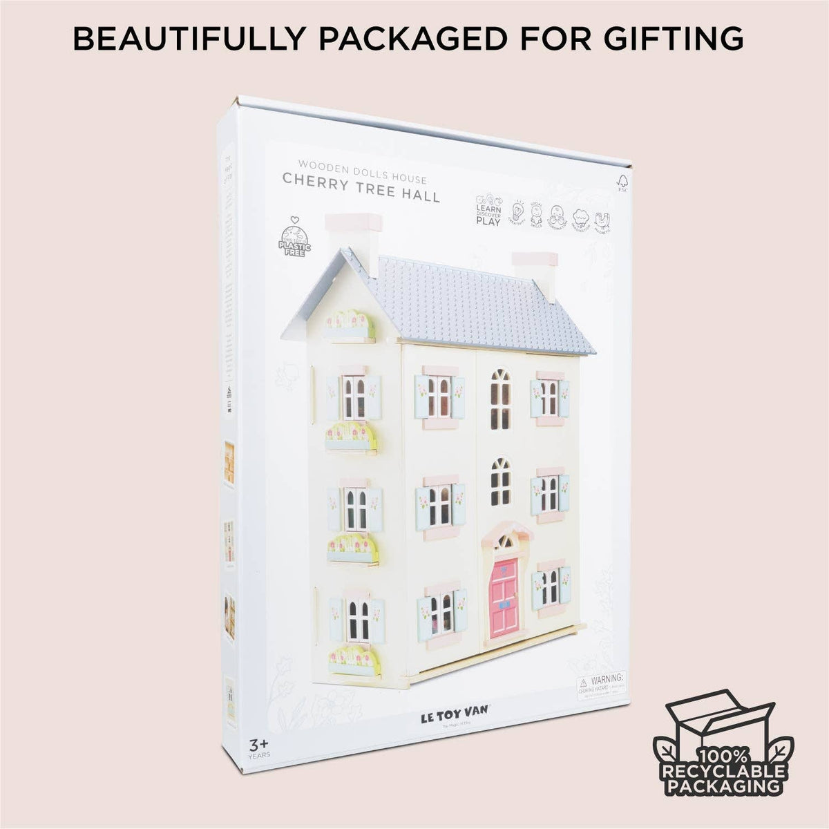 Le Toy Van Cherry Tree Hall Wooden Dollhouse | HONEYPIEKIDS 