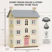 Le Toy Van Cherry Tree Hall Wooden Dollhouse | HONEYPIEKIDS 