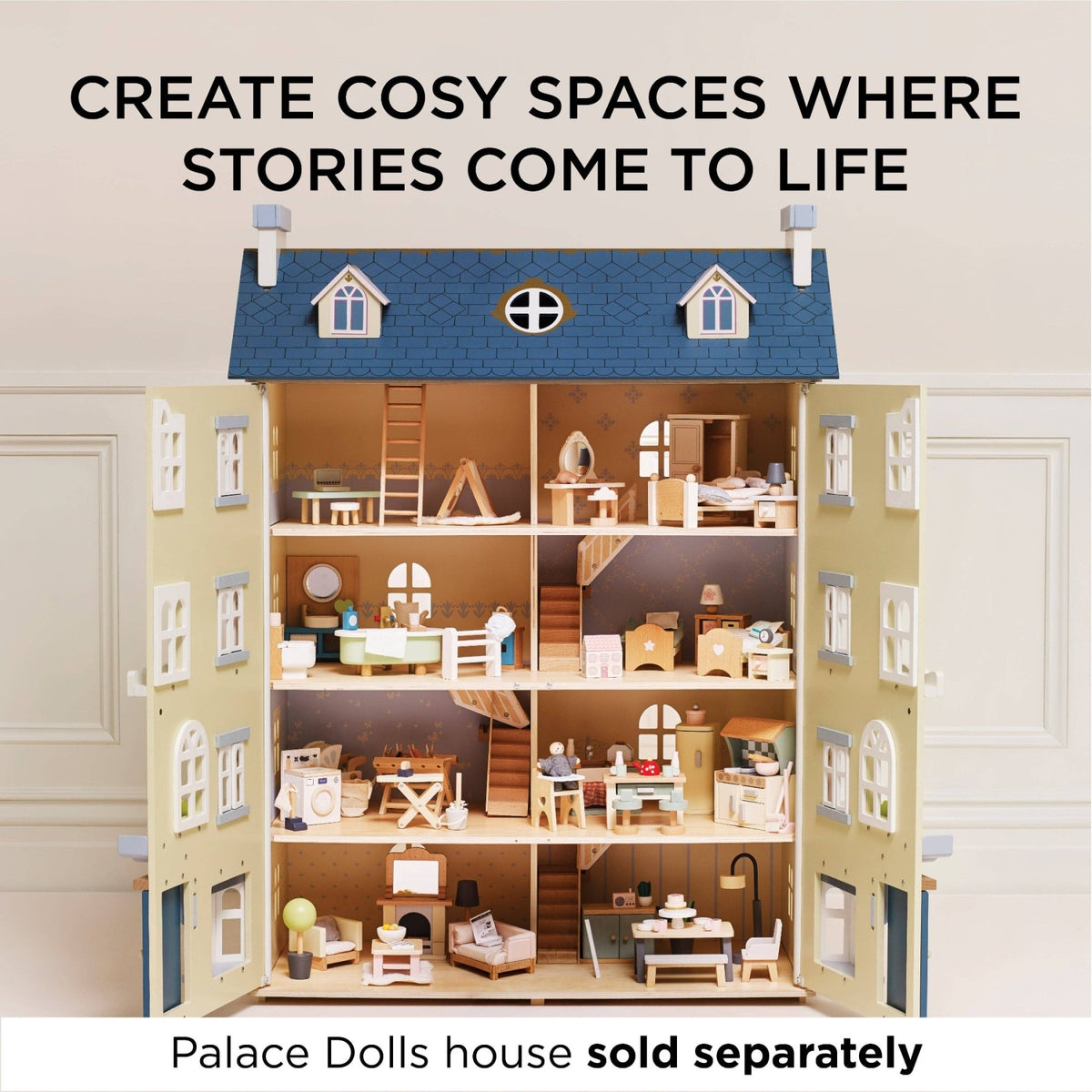 Le Toy Van Deluxe Doll House Furniture Set - 119 Piece Set | HONEYPIEKIDS
