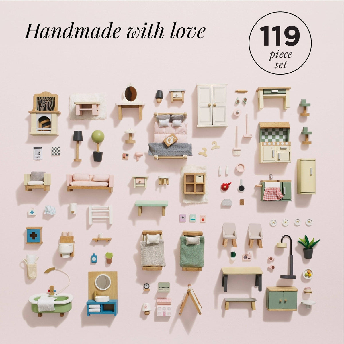 Le Toy Van Deluxe Doll House Furniture Set - 119 Piece Set | HONEYPIEKIDS