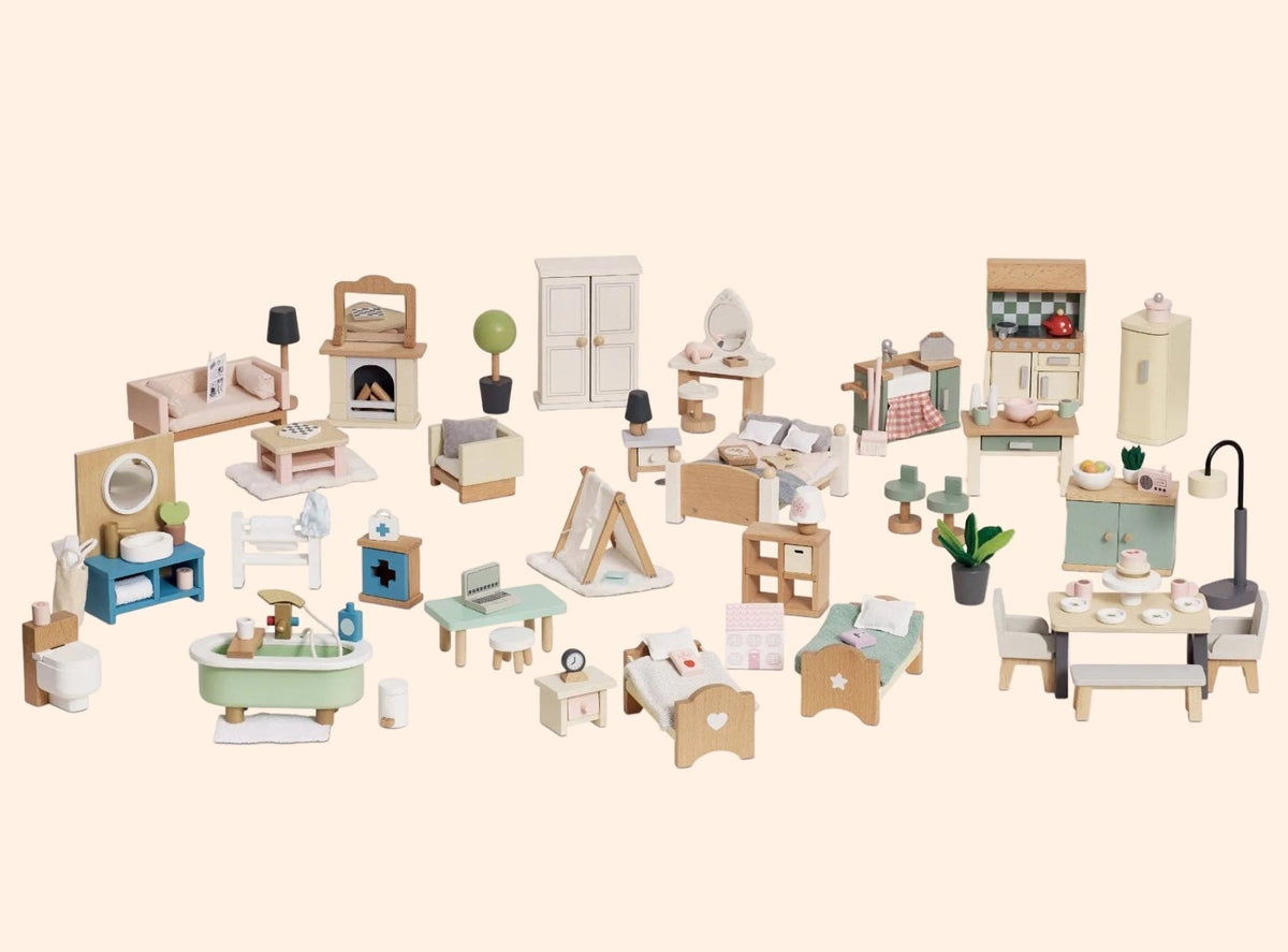 Le Toy Van Deluxe Doll House Furniture Set - 119 Piece Set | HONEYPIEKIDS