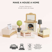 Le Toy Van Dollhouse Furniture - Sitting Room | HONEYPIEKIDS