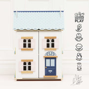 Bluebelle Cottage Style Wooden Doll House | HONEYPIEKIDS 
