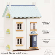 Bluebelle Cottage Style Wooden Doll House | HONEYPIEKIDS 