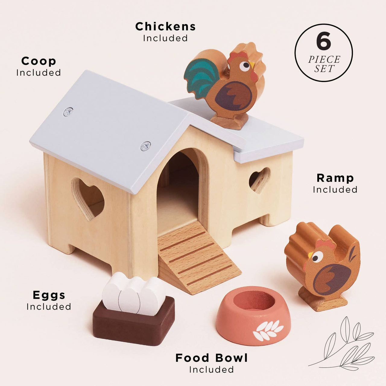 Le Toy Van Chicken Coop Wood Playset
