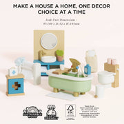 Le Toy Van Wooden Doll House Bathroom Furniture | HONEYPIEKIDS | Doll House Furniture
