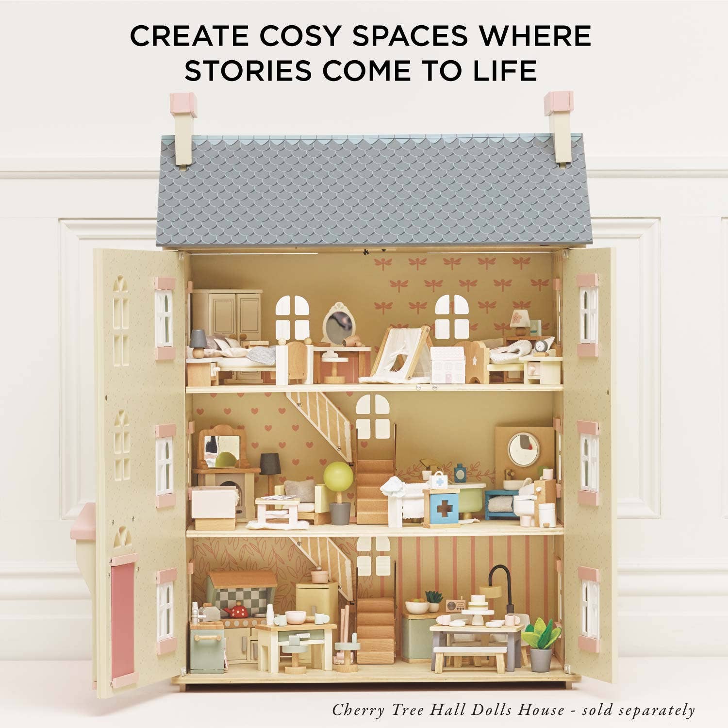 Le Toy Van Wooden Doll House Bathroom Furniture | HONEYPIEKIDS | Doll House Furniture