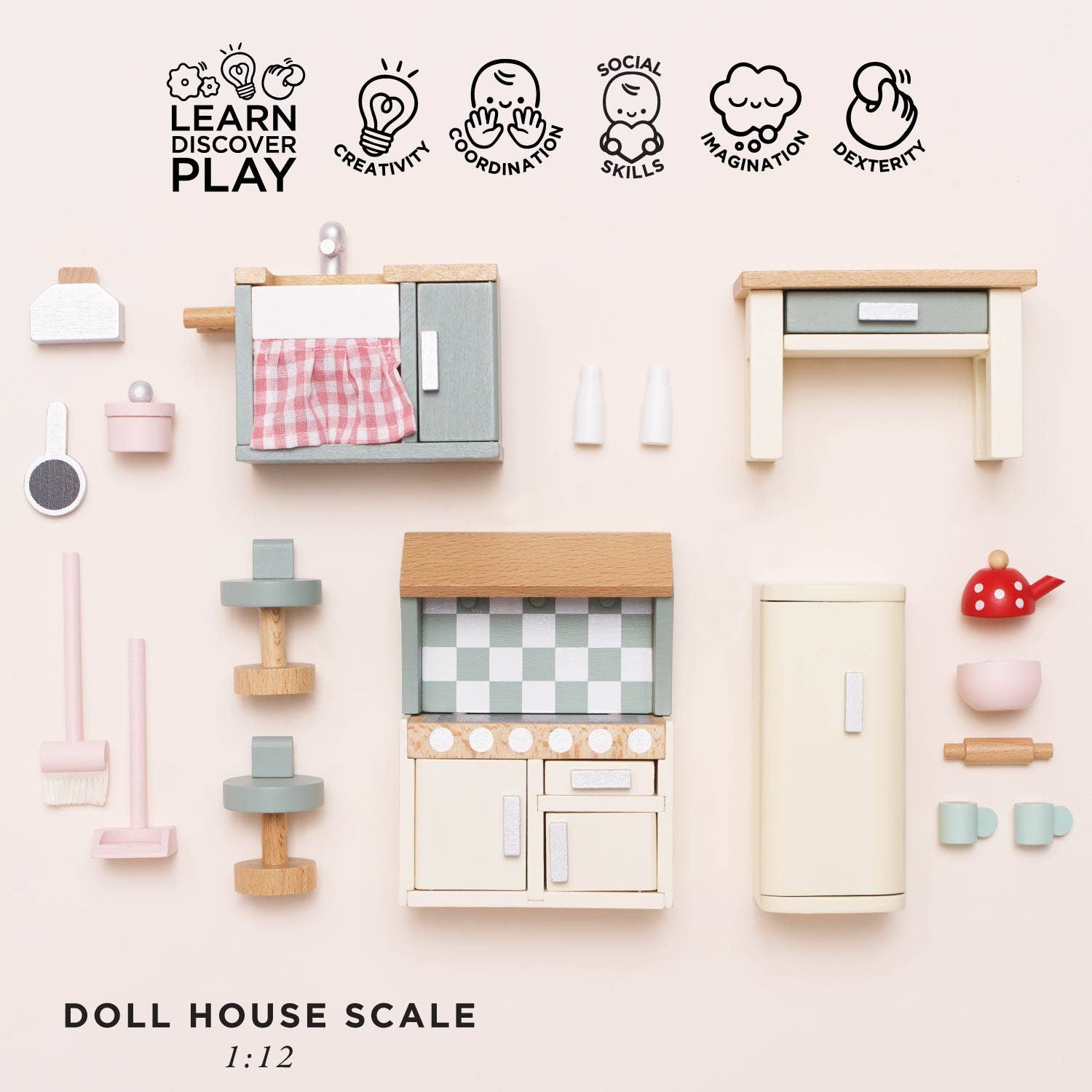 Le Toy Van Wooden Doll House Furniture - Kitchen | HONEYPIEKIDS