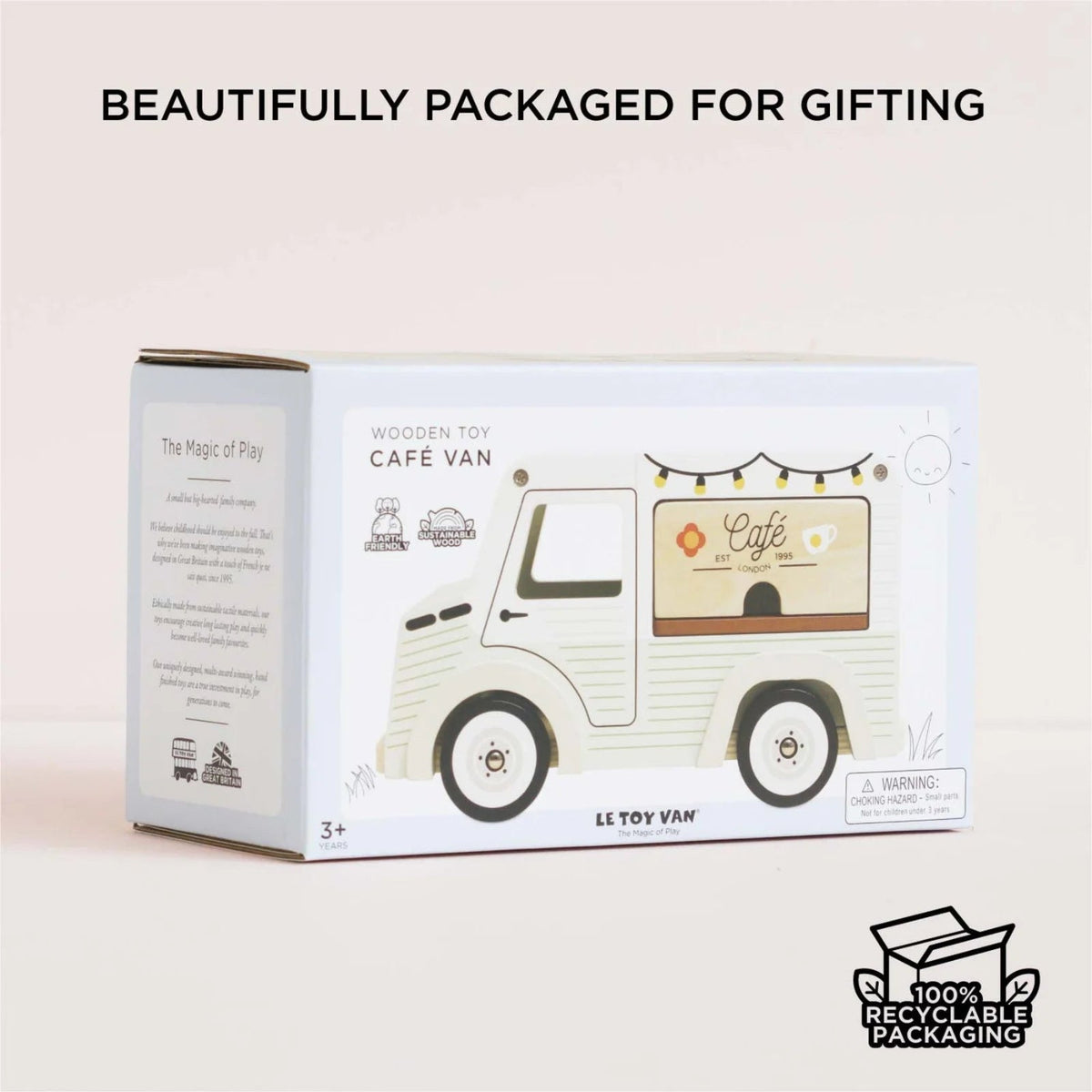 Le Toy Van Mobile Cafe Van Wooden Toy | HONEYPIEKIDS | Sustainable FSC®-certified wood toy