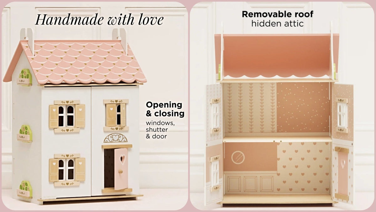 Le Toy Van Roseheart Wooden DollHouse | HONEYPIEKIDS | Made of Sustainable FSC®-certified wood