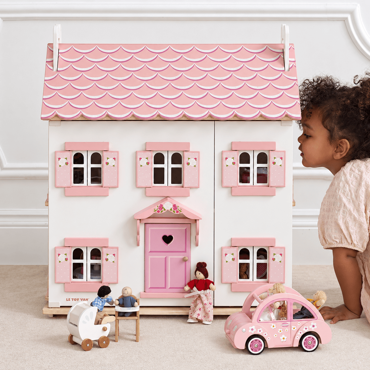 Le Toy Van Sophie's Wooden Dollhouse | HONEYPIEKIDS