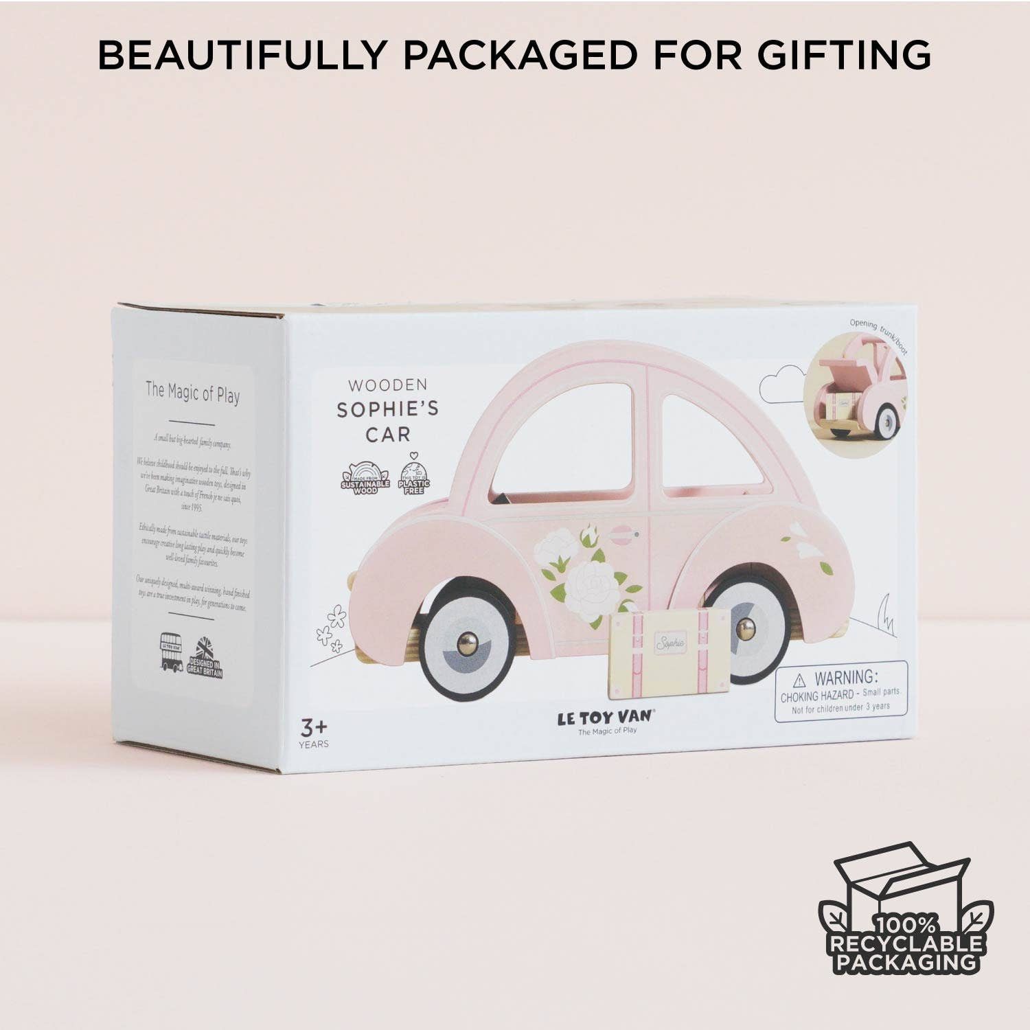 Le Toy Van Sophie's Wooden Toy Car - Dollhouse Car | HONEYPIEKIDS 