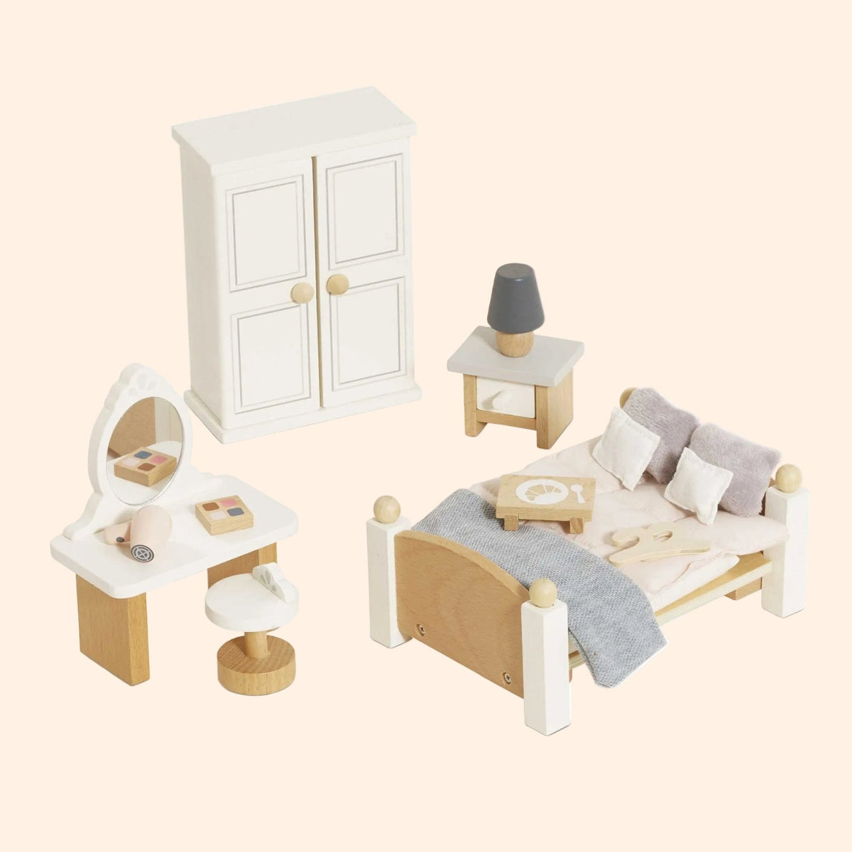Le Toy Van Wooden Dollhouse Furniture Set - BEDROOM | HONEYPIEKIDS 
