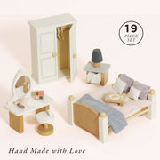 Le Toy Van Wooden Dollhouse Furniture Set - BEDROOM | HONEYPIEKIDS 