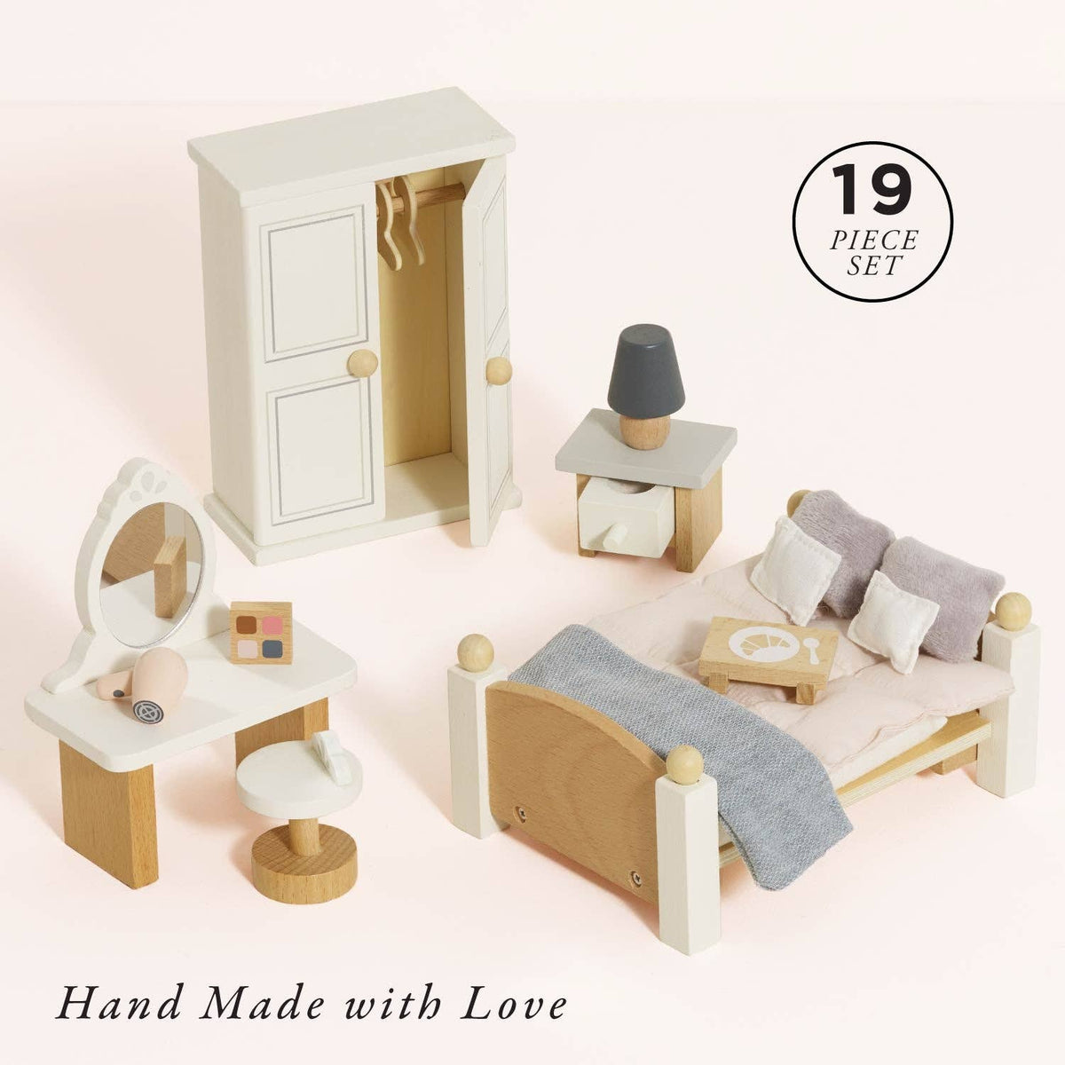 Le Toy Van Wooden Dollhouse Furniture Set - BEDROOM | HONEYPIEKIDS 