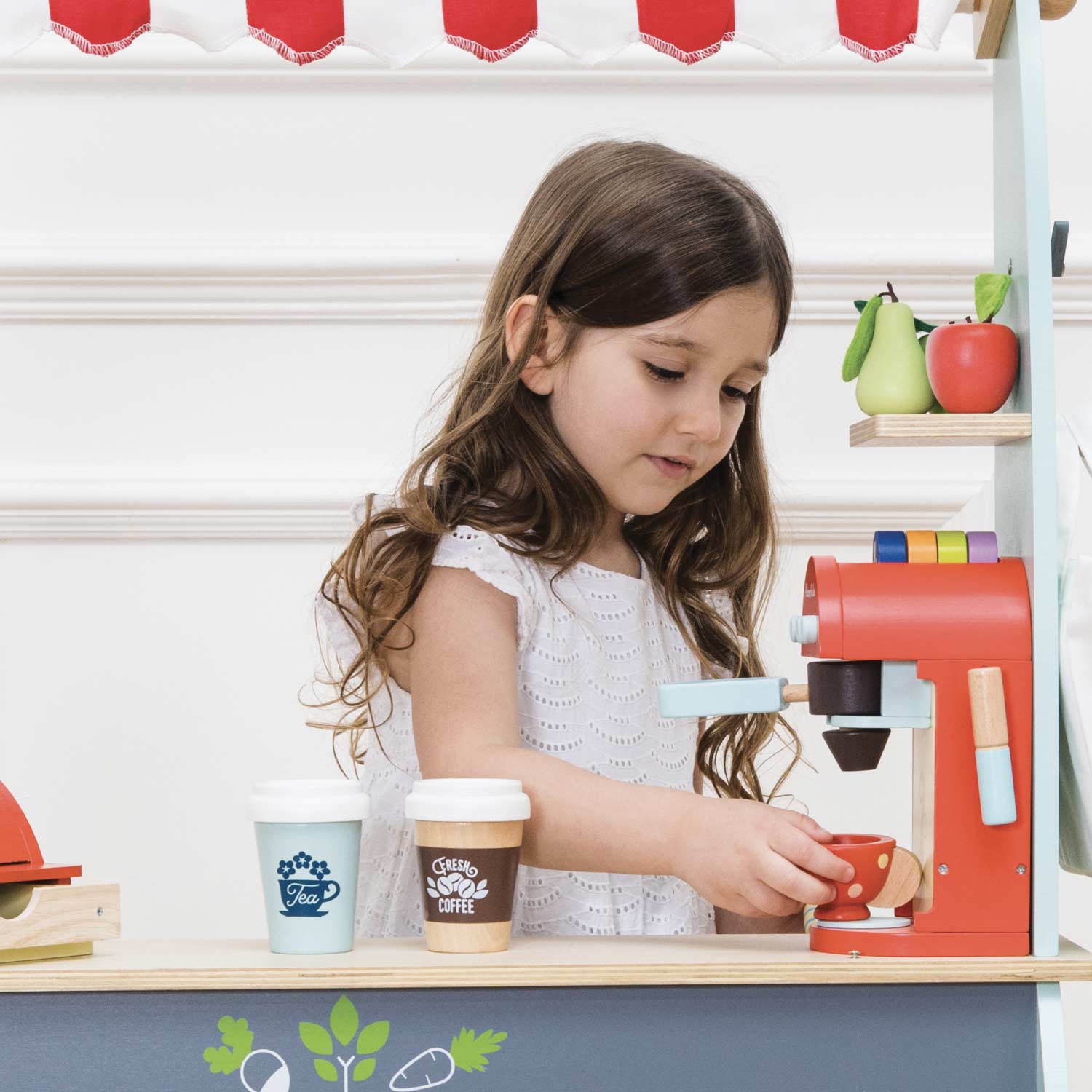 Le Toy Van Wooden Toy Coffee Machine and Pods | HONEYPIEKIDS 