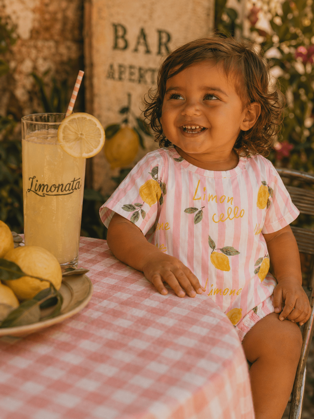 Lemon Amore Baby Girls T-Shirt Bubble Romper | HONEYPIEKIDS