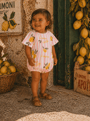 Lemon Amore Baby Girls T-Shirt Bubble Romper | HONEYPIEKIDS