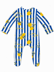 Lemon Classico Baby Boys 2-Way Zip Bamboo Footie Sleeper | HONEYPIEKIDS 