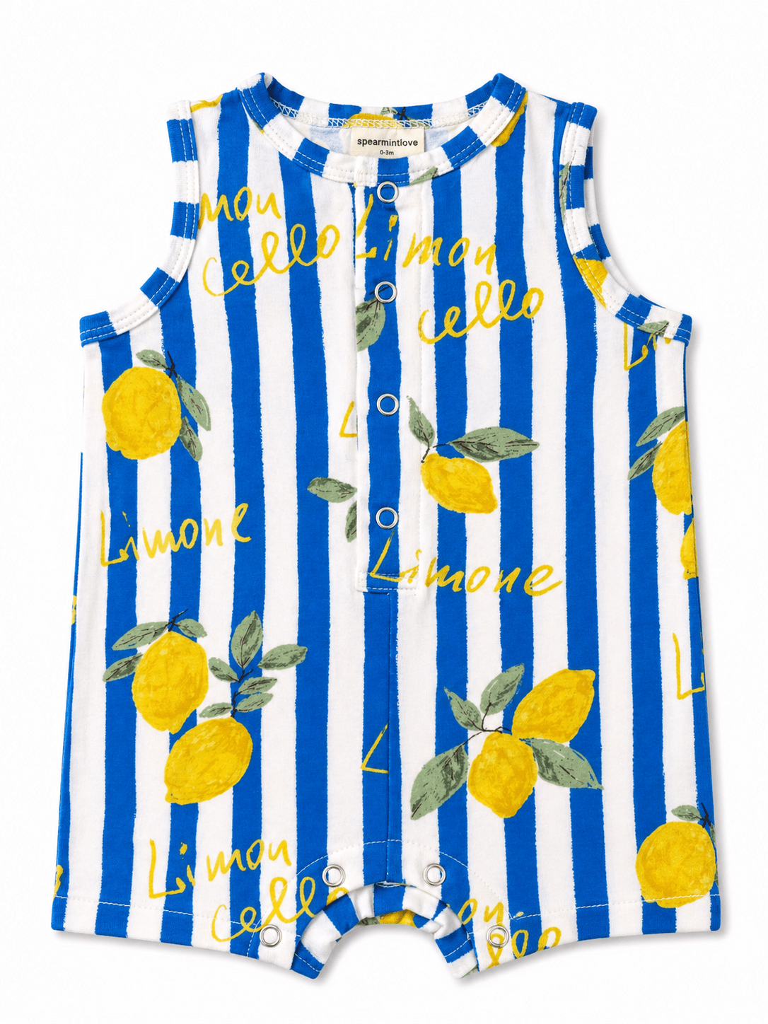 Baby Boys Bamboo Shortie Outfit - Lemon Classico | HONEYPIEKIDS