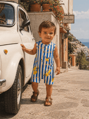 Baby Boys Bamboo Shortie Outfit - Lemon Classico | HONEYPIEKIDS