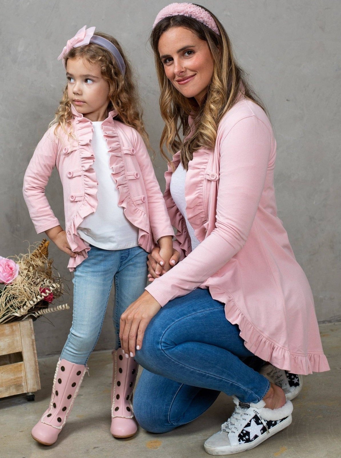Mia Belle Girls Bestie Blazer Ruffle Cardigan | HONEYPIEKIDS