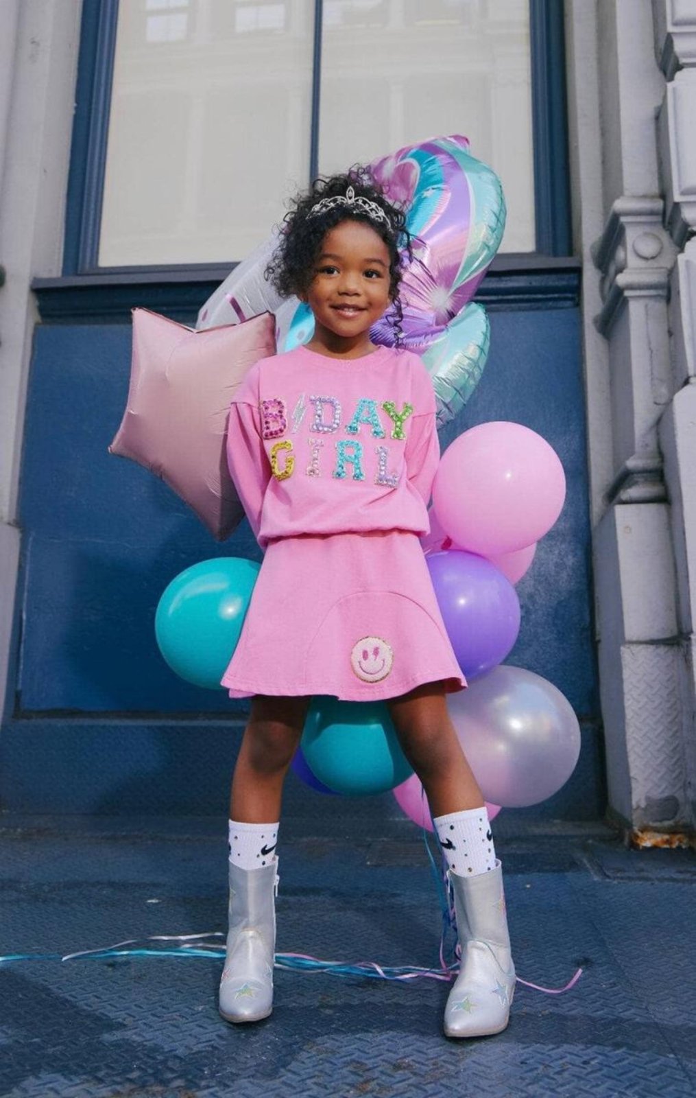 Lola and The Boys Crystal Gem Birthday Girl Set - Pink