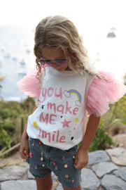 Lola and The Boys Cutie Charms Denim Shorts | HONEYPIEKIDS 
