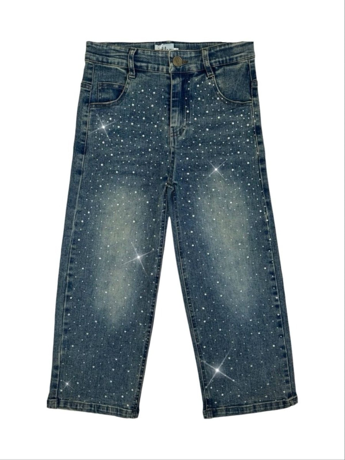 Lola and The Boys Girls Crystal Sparkle Jeans | HONEYPIEKIDS 