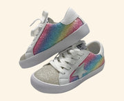 Lola and The Boys Girls Shimmer Rainbow Star Sneakers | HONEYPIEKIDS 