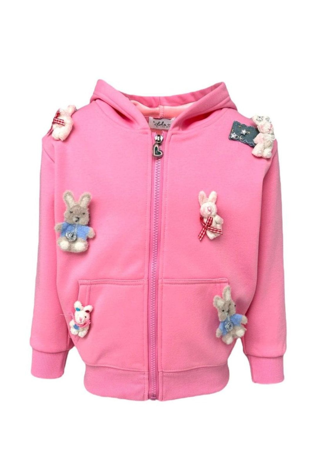 Lola and The Boys Hunny Bunny Plushie Hoodie | HONEYPIEKIDS 