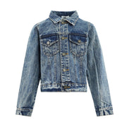 Lola and The Boys Pastel Rainbow Gems Denim Jacket | HONEYPIEKIDS