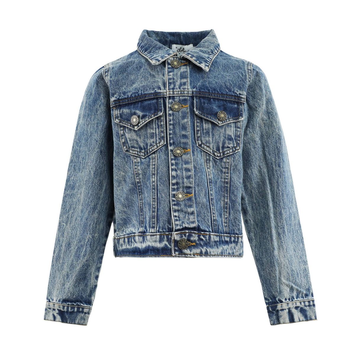Lola and The Boys Pastel Rainbow Gems Denim Jacket | HONEYPIEKIDS