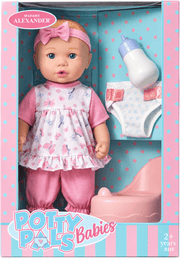 Madame Alexander Potty Pals 13 Inch Baby Doll - Light Skin Tone | HONEYPIEKIDS 