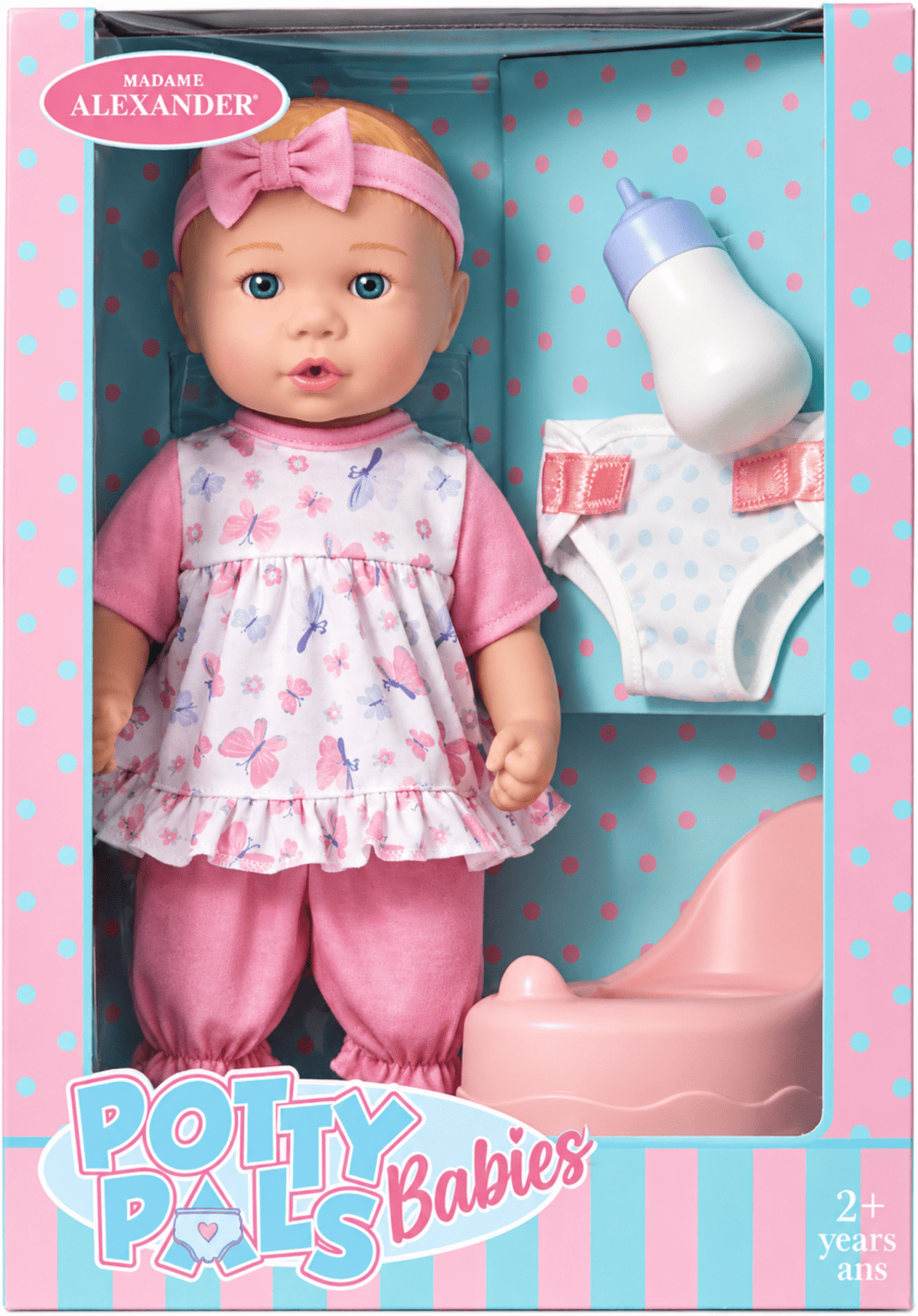 Madame Alexander Potty Pals 13 Inch Baby Doll - Light Skin Tone | HONEYPIEKIDS 