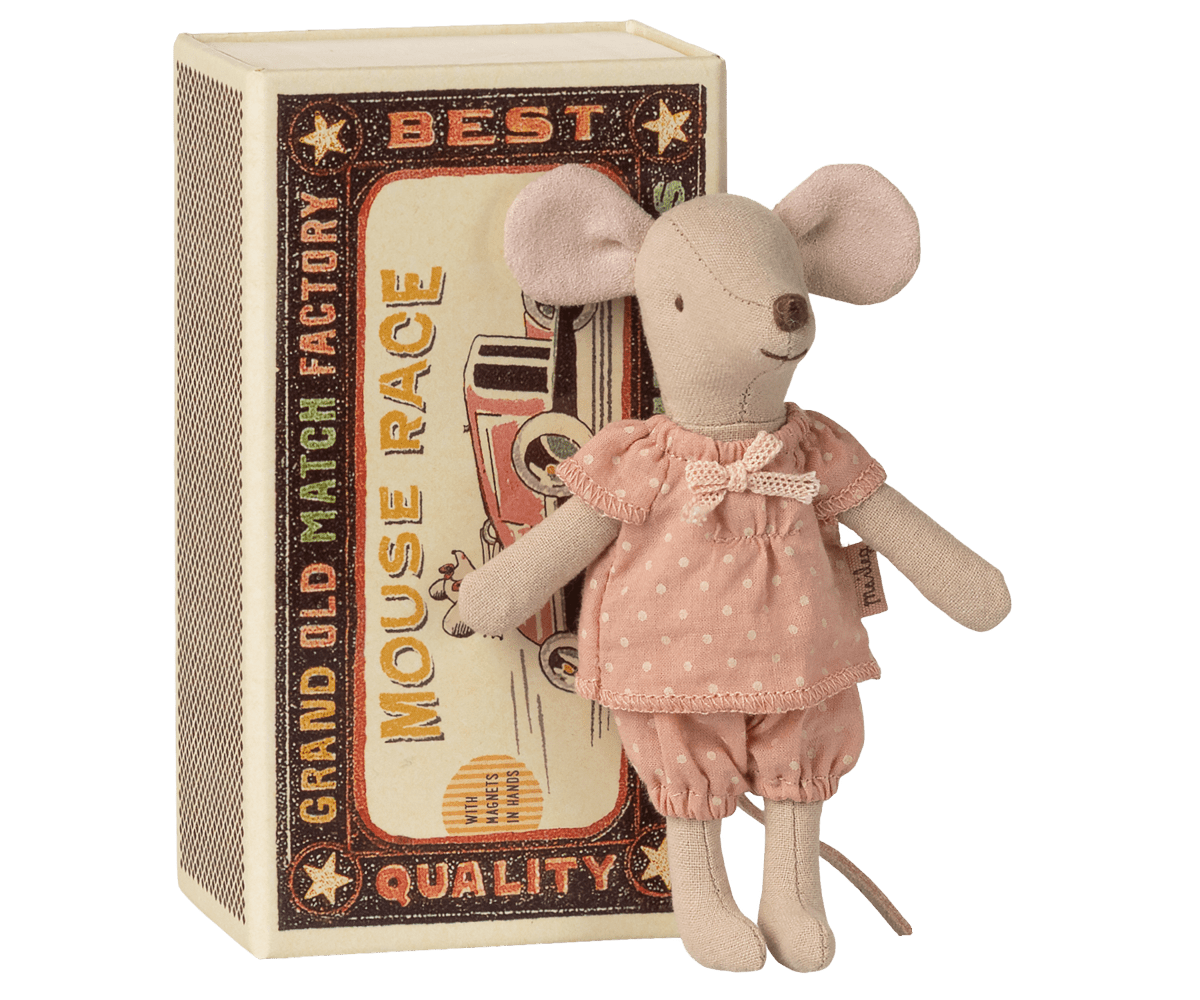 Maileg Big Sister Mouse in Matchbox — alternate view