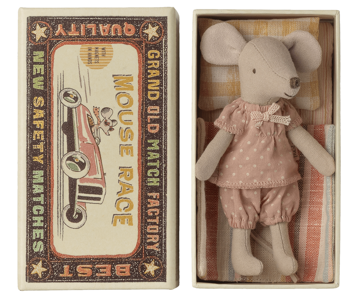 Maileg Big Sister Mouse in Matchbox — main view