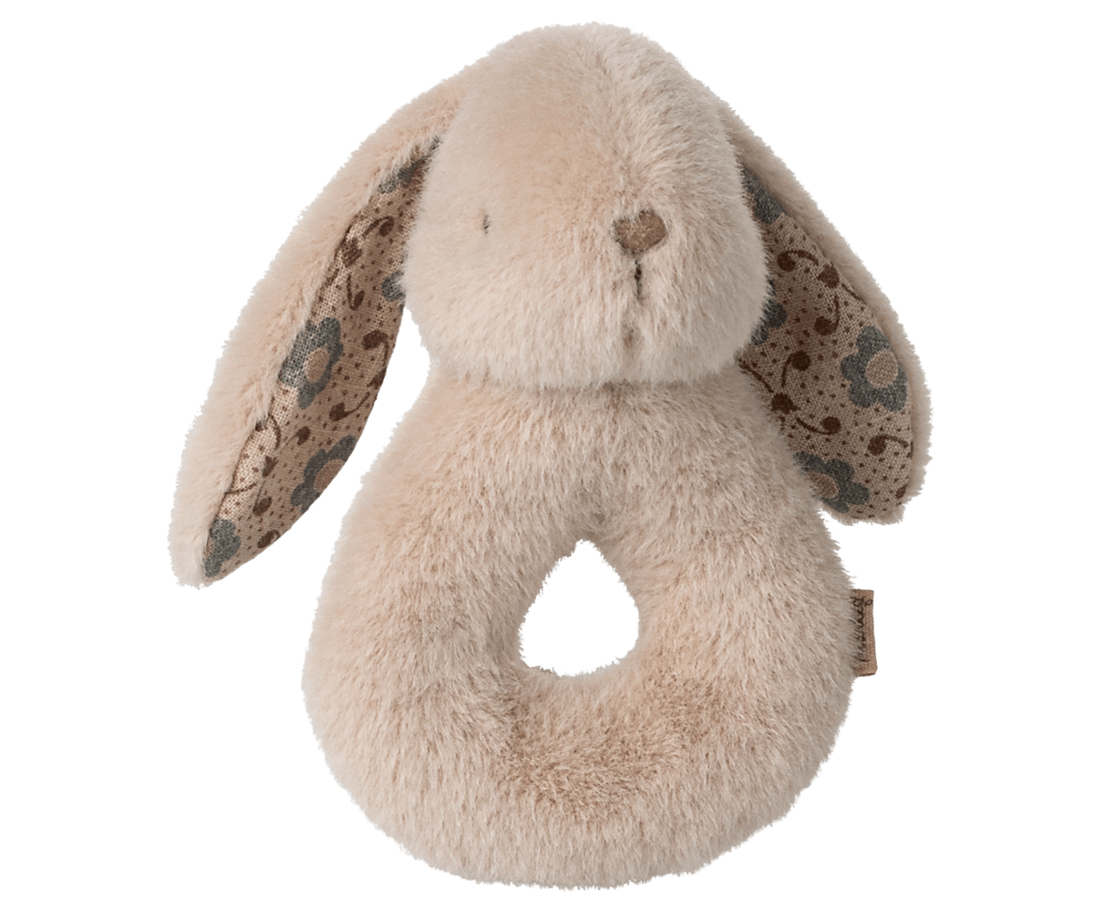 Maileg Bunny Rattle Set - Powder — detail