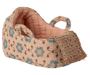 Maileg Carry Cot, Baby Mouse - Rose — main view