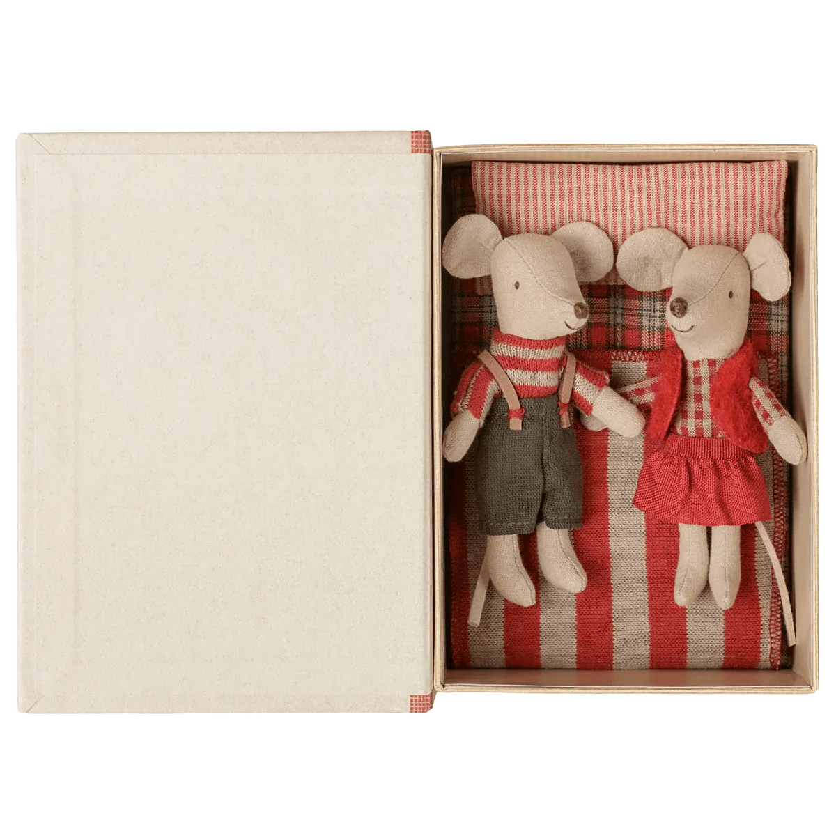 Maileg Christmas Twin Mice, Little Sister and Brother in Book | HONEYPIEKIDS 