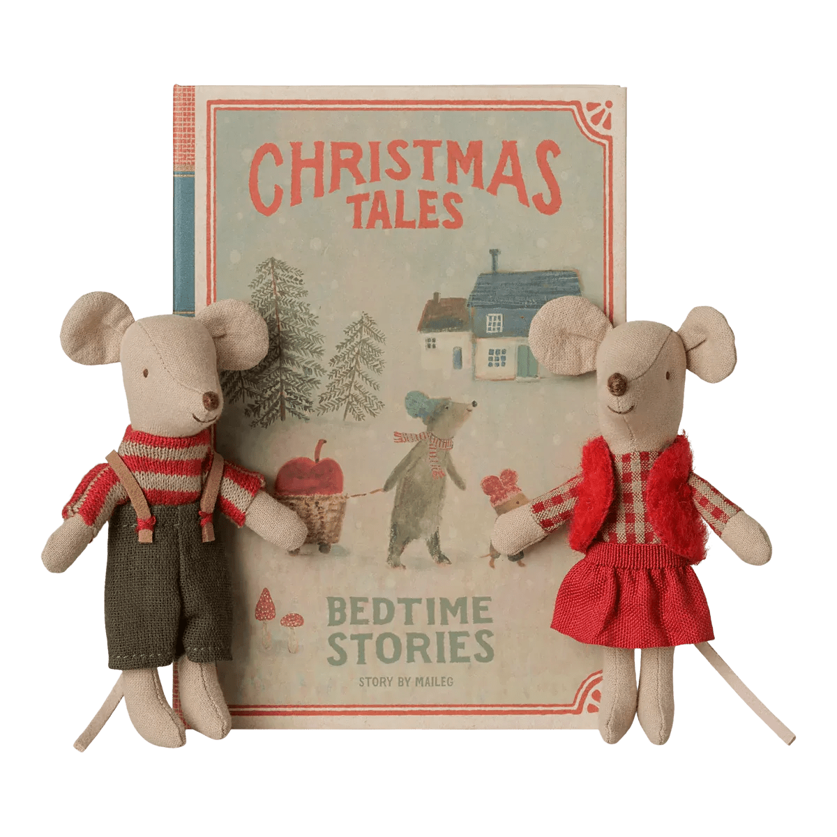 Maileg Christmas Twin Mice, Little Sister and Brother in Book | HONEYPIEKIDS 