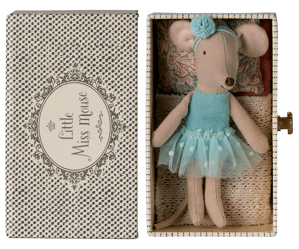 Maileg Dance Mouse in Daybed, Little Sister — main view