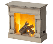 Maileg Fireplace - Off White - with Flickering Feature | HONEYPIEKIDS