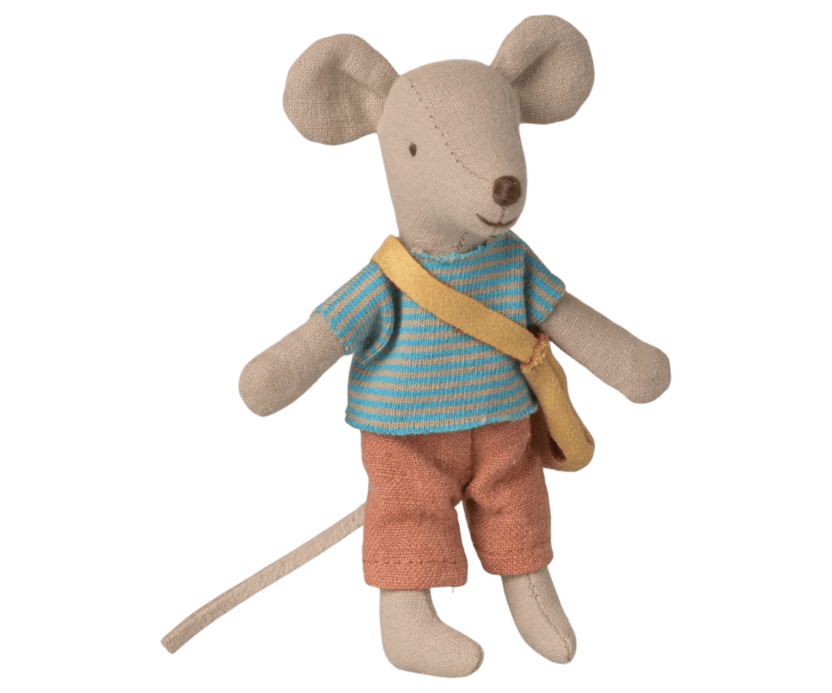 Maileg Little Brother Mouse with Bag | HONEYPIEKIDS.COM